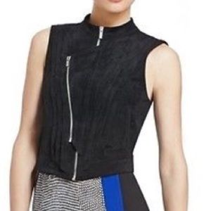 SOLD BCBG Suede Moto Vest